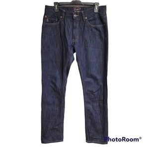 Original Penguin Dark Blue Denim Straight Leg Jeans Size 31x32
